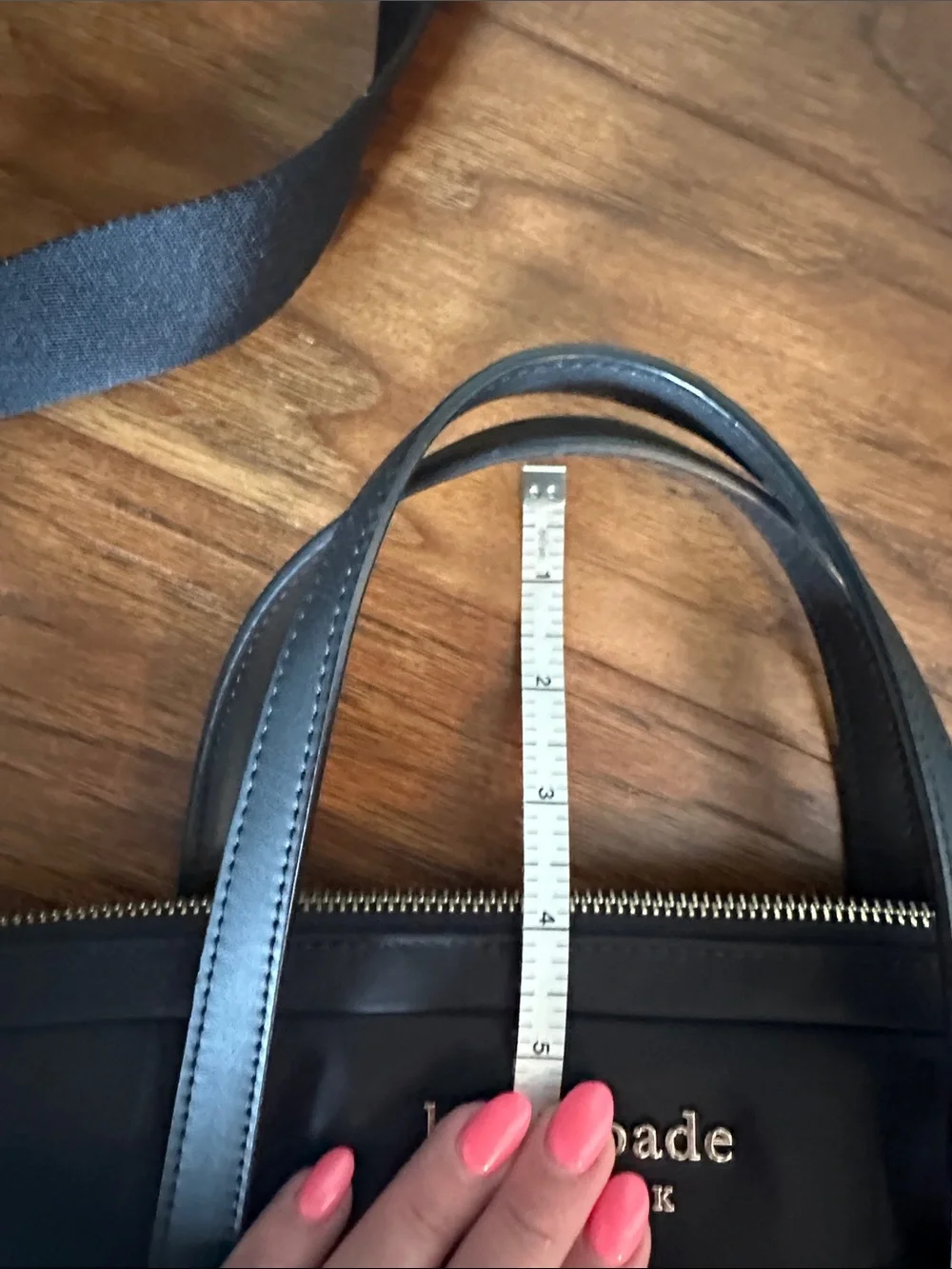 kate spade Black Nylon Laptop Messenger with Top Handles and Crossbody Strap